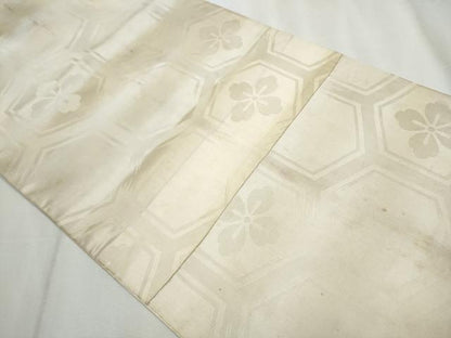 平和屋着物●アンティーク 大正ロマン 六通柄 京袋帯 刺繍 龍 金銀彩 正絹 逸品 CABA5145hy
