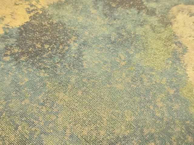 平和屋着物▼六通柄袋帯 色紙重ね文 金彩 引箔 正絹 逸品 CABA5604ak