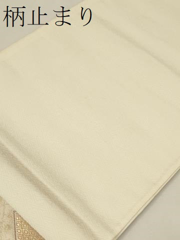 平和屋着物▼六通柄袋帯　唐織　正倉院舞蝶花文　金糸　正絹　逸品　CABA5976ak