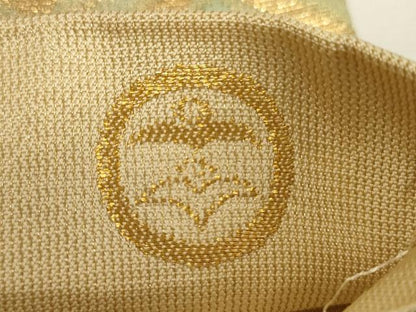 平和屋着物▼六通柄袋帯　入子菱紋様　金糸　正絹　逸品　CABA5997ak