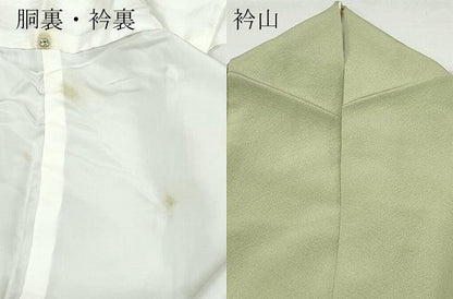 平和屋着物●上質な色無地　利休茶色　正絹　逸品　CABA6013vf