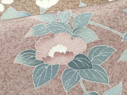 平和屋着物●訪問着 友禅 作家物 流水草花文 暈し染め 三越扱い 正絹 逸品 CABA6039vf
