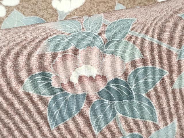 平和屋着物●訪問着 友禅 作家物 流水草花文 暈し染め 三越扱い 正絹 逸品 CABA6039vf