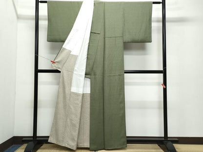平和屋着物●江戸小紋　吉祥小紋柄　正絹　逸品　CABA6044vf