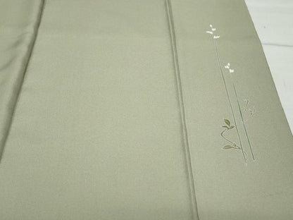 平和屋着物●訪問着 ふくれ織 雪輪草花文 暈し染め 正絹 逸品 CABA6045vf