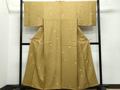 平和屋着物●上質な小紋 舞蝶文 金彩 正絹 逸品 CABA6060vf