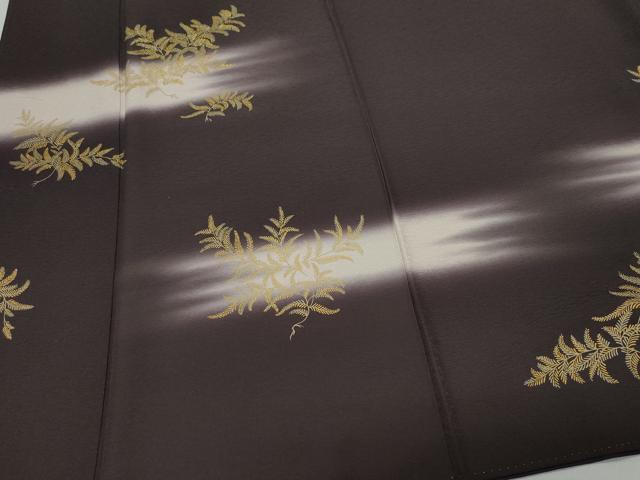 平和屋着物●訪問着 舞葉文 金彩 正絹 逸品 CABA6072vf