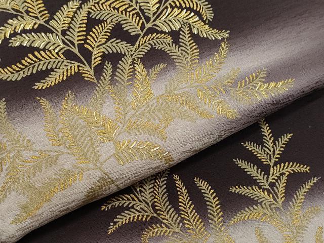 平和屋着物●訪問着 舞葉文 金彩 正絹 逸品 CABA6072vf