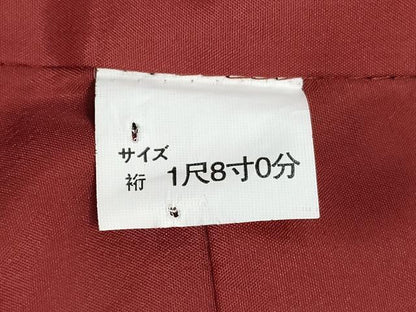 平和屋着物●小振袖　二尺袖　刺繍　舞花文　黒地　金彩　洗える着物　CABA6087vf