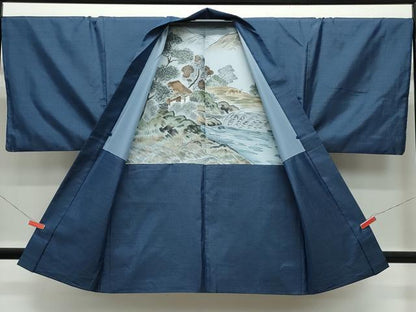 平和屋着物●男性　本場大島紬　アンサンブル　吉祥文　正絹　逸品　CABA6119vf