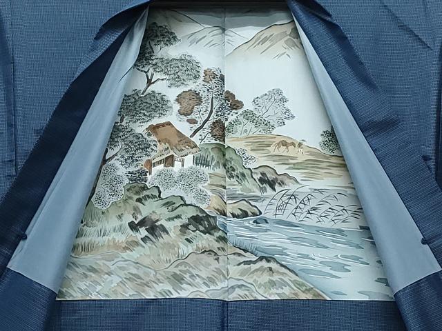 平和屋着物●男性　本場大島紬　アンサンブル　吉祥文　正絹　逸品　CABA6119vf
