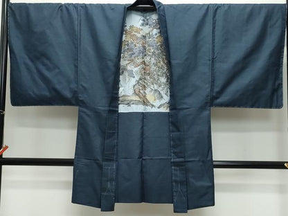 平和屋着物●男性 紬 アンサンブル 100亀甲 正絹 逸品 未使用 CABA6120vf