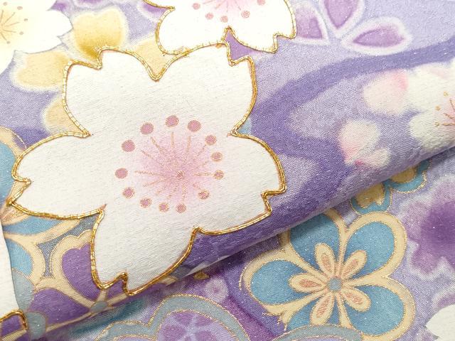 平和屋着物●豪華振袖　駒刺繍　舞花文　銀通し地　仮絵羽　逸品　未使用　CABA6138vf