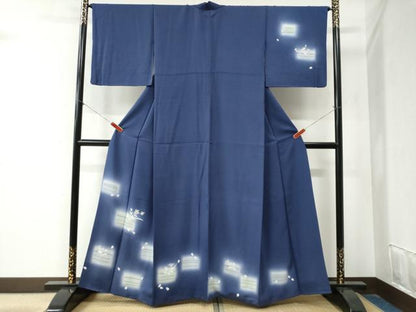 平和屋着物●訪問着　総刺繍　短冊草花文　暈し染め　金糸　正絹　逸品　CABA6161yc
