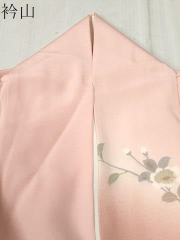 平和屋着物●訪問着　枝花文　暈し染め　金彩　正絹　逸品　CABA6167yc