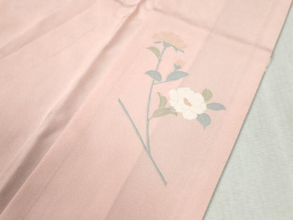平和屋着物●訪問着　枝花文　暈し染め　金彩　正絹　逸品　CABA6167yc