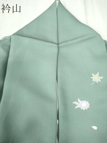 平和屋着物●訪問着　色紙重ね扇草花文　暈し染め　さが美扱い　正絹　逸品　CABA6175yc