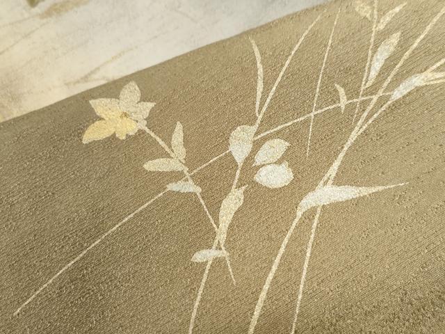 平和屋着物●訪問着　総刺繍　雪輪枝花文　暈し染め　金彩　正絹　逸品　CABA6180yc