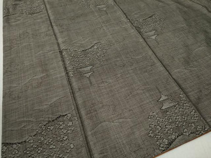 平和屋着物●本場大島紬　9マルキ　京風景文　正絹　逸品　CABA6195yc