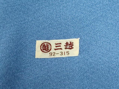 平和屋着物●本加賀友禅作家　鶴見保次　訪問着　竜田川草花文　薄花色　三越扱い　正絹　逸品　CABA6203yc