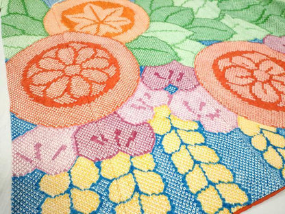平和屋着物●豪華振袖　総絞り　枝垂れ花丸文　正絹　逸品　CABA6215yc