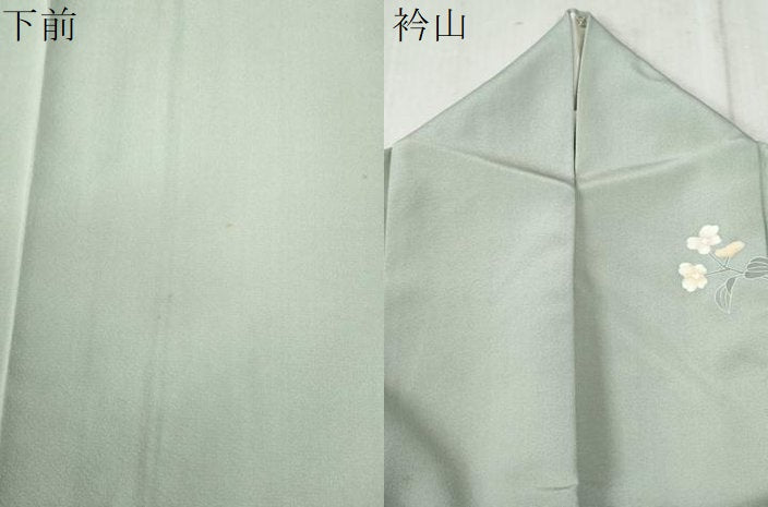 平和屋着物●訪問着　友禅　作家物　枝花文　正絹　逸品　CABA6272yc