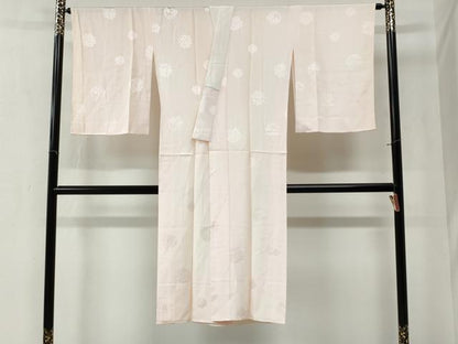 平和屋着物●長襦袢　袷　花丸地紋　暈し染め　正絹　逸品　未使用　CABA6281yc
