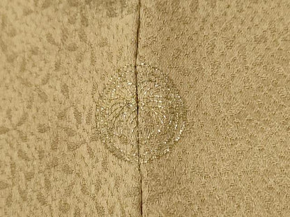 平和屋着物●訪問着　刺繍　吉祥花文　金糸　三越扱い　正絹　逸品　CABA6291yc