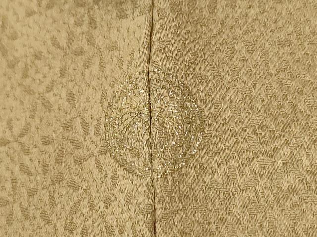 平和屋着物●訪問着　刺繍　吉祥花文　金糸　三越扱い　正絹　逸品　CABA6291yc