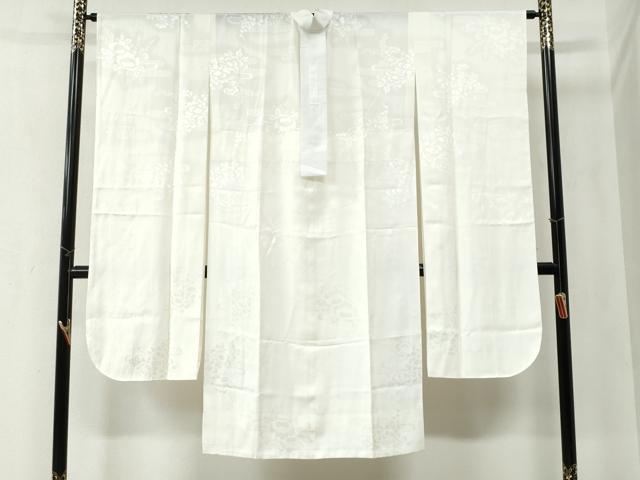 平和屋着物●振袖用長襦袢　無双仕立て　霞吉祥地紋　半衿刺繍　正絹　逸品　CABA6296yc