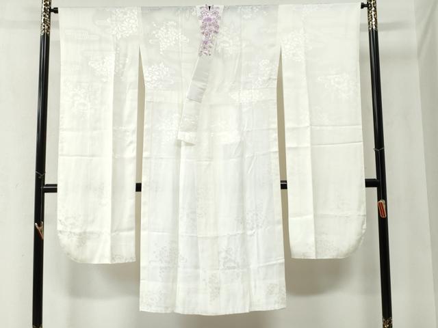 平和屋着物●振袖用長襦袢　無双仕立て　霞吉祥地紋　半衿刺繍　正絹　逸品　CABA6296yc