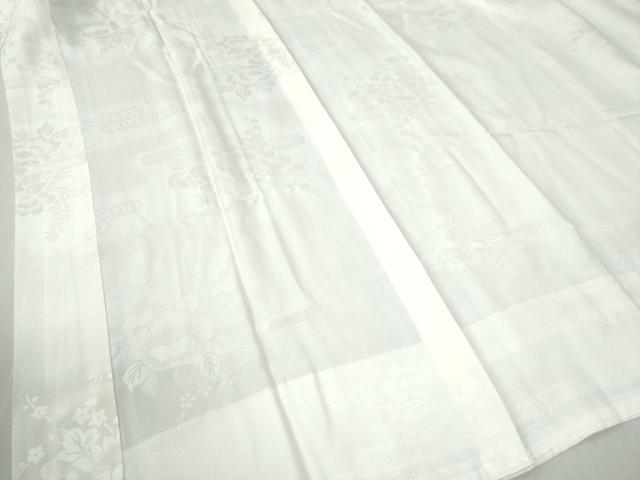 平和屋着物●振袖用長襦袢　無双仕立て　霞吉祥地紋　半衿刺繍　正絹　逸品　CABA6296yc