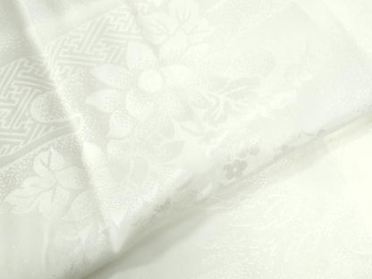 平和屋着物●振袖用長襦袢　無双仕立て　霞吉祥地紋　半衿刺繍　正絹　逸品　CABA6296yc