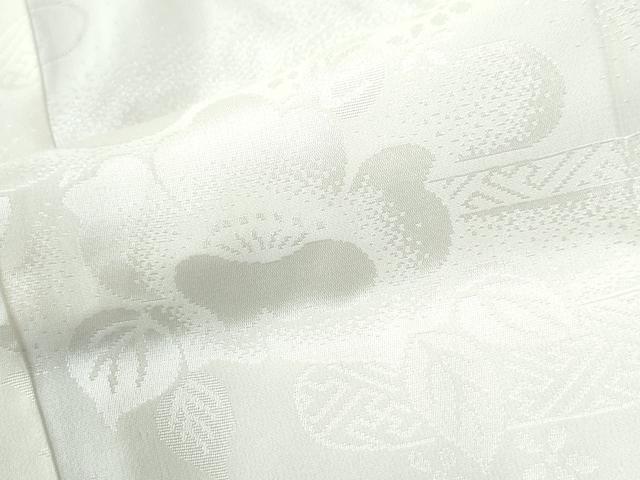平和屋着物●振袖用長襦袢　無双仕立て　霞吉祥地紋　半衿刺繍　正絹　逸品　CABA6296yc
