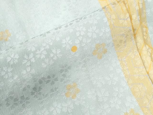 平和屋着物○長襦袢 袷 舞花文 正絹 逸品 CABA6299yc 平和屋着物○長襦袢