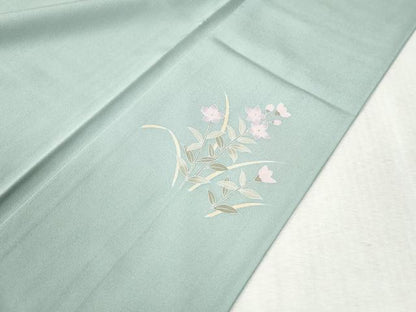 平和屋着物●訪問着　友禅　作家物　枝花文　蛍暈し　正絹　逸品　CABA6309yc