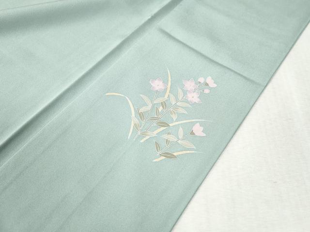 平和屋着物●訪問着　友禅　作家物　枝花文　蛍暈し　正絹　逸品　CABA6309yc