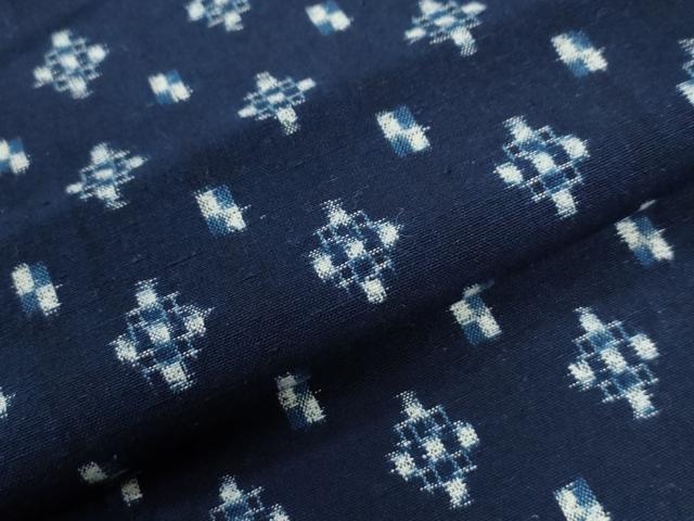 平和屋着物●久留米絣　単衣　吉祥文　綿　逸品　CABA6329yc