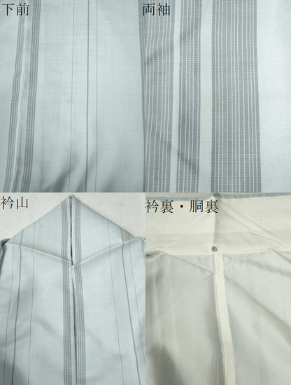 平和屋着物●訪問着　紬地　人物間道　金彩　正絹　逸品　CABA6335yc