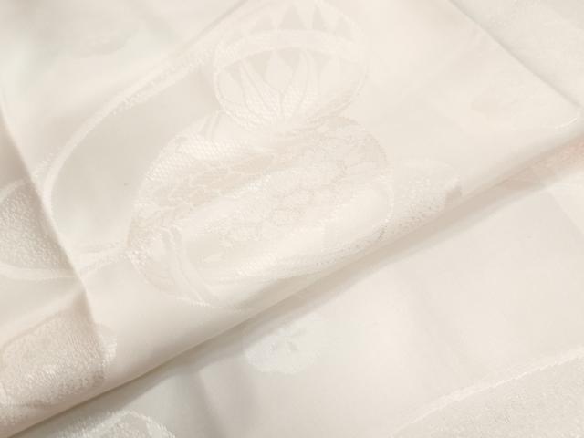 平和屋着物●振袖用長襦袢　袷　毬草花文　暈し染め　半衿刺繍　正絹　逸品　CABA6341yc