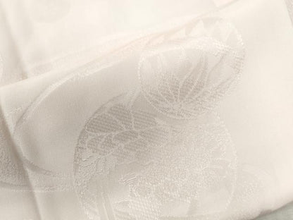 平和屋着物●振袖用長襦袢　袷　毬草花文　暈し染め　半衿刺繍　正絹　逸品　CABA6341yc