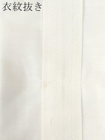 平和屋着物●振袖用長襦袢　袷　毬草花文　暈し染め　半衿刺繍　正絹　逸品　CABA6341yc