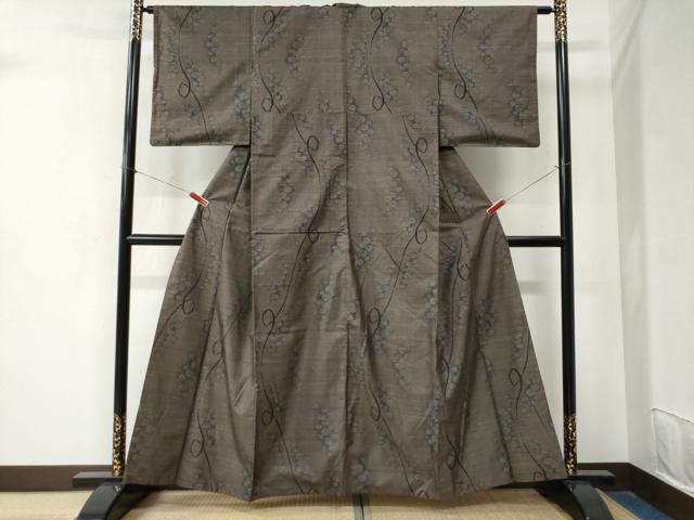 平和屋着物●本場大島紬　9マルキ　吉祥文　正絹　逸品　CABA6344yc