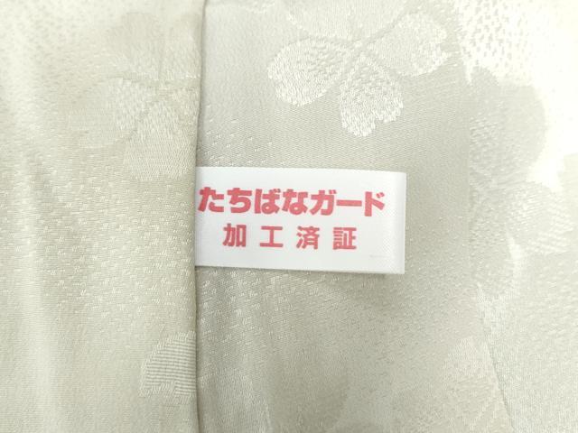 平和屋着物○長襦袢 無双仕立て 道長舞桜地紋 暈し染め 正絹 逸品