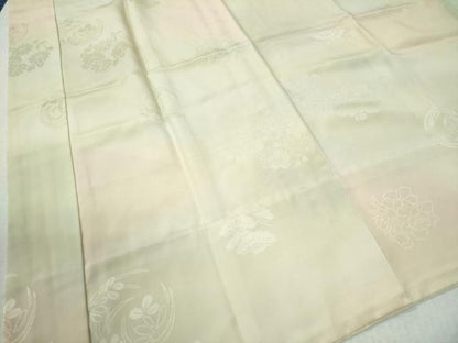 平和屋着物●長襦袢　無双仕立て　花松丸地紋　暈し染め　正絹　逸品　CABA6352yc