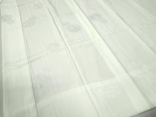 平和屋着物●長襦袢　無双仕立て　草花丸地紋　暈し染め　正絹　逸品　未使用　CABA6363yc