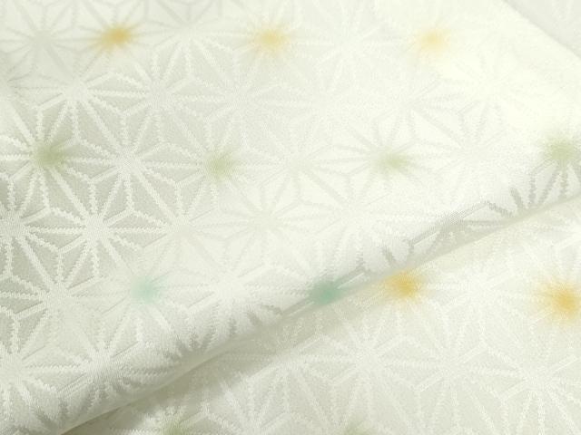 平和屋着物●長襦袢　無双仕立て　麻の葉地紋　暈し染め　小田急百貨店扱い　正絹　逸品　CABA6366yc