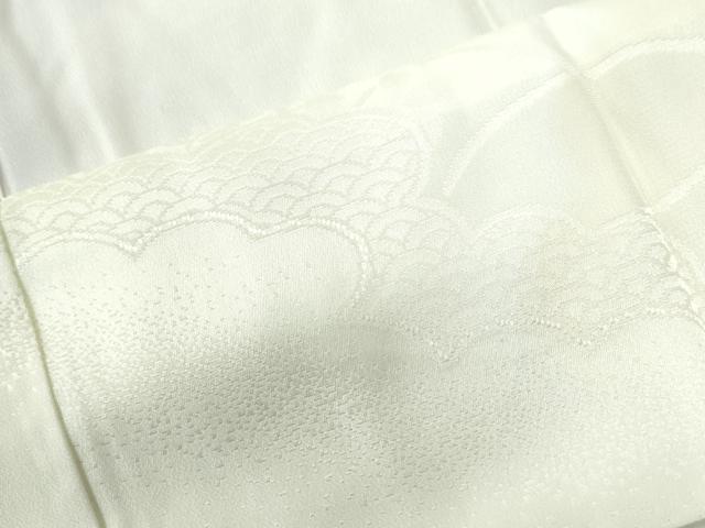 平和屋着物●長襦袢　無双仕立て　雲取り吉祥草花地紋　暈し染め　正絹　逸品　未使用　CABA6369yc