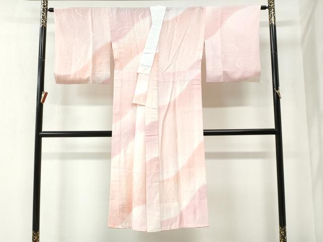 平和屋着物●長襦袢　無双仕立て　吉祥地紋　暈し染め　正絹　逸品　CABA6377yc 平和屋着物○長襦袢 無双仕立て 吉祥地紋 暈し染め 正絹 逸品 CABA6377yc