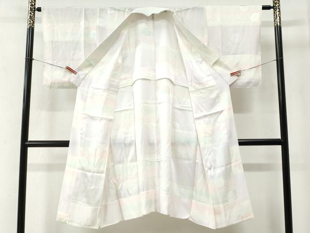 平和屋着物●大正の浮世絵師　竹久夢二　夢二ロマン　長襦袢　無双仕立て　鹿の子菊地紋　暈し染め　正絹　逸品　CABA6382yc 平和屋着物○大正の浮世絵師 竹久夢二 夢二ロマン 長襦袢 無双